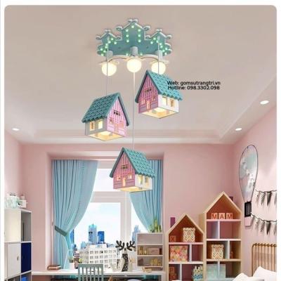 ĐÈN HÌNH NGÔI NHÀ - CÓ THỂ ĐIỀU CHỈNH 3 MÀU KÈM BỘ ĐIỀU KHIỂN TỪ XA